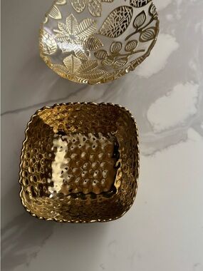 Gold Decorative Hammered Bowl - Elegant Home Accent